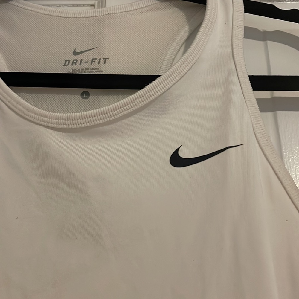 White Nike Racerback Tank - Picture 2 of 3